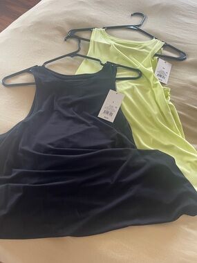 a new day Women's Tank Tops in Black and Lime